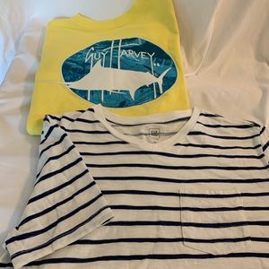 Young men’s tops. Guy Harvey and GAP kids